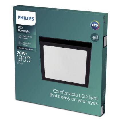 Philips - LED Stropna svetilka LED/20W/230V 2700K črna