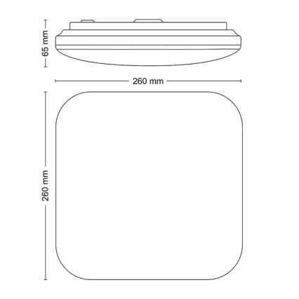 Philips - LED Stropna svetilka LED/12W/230V 4000K