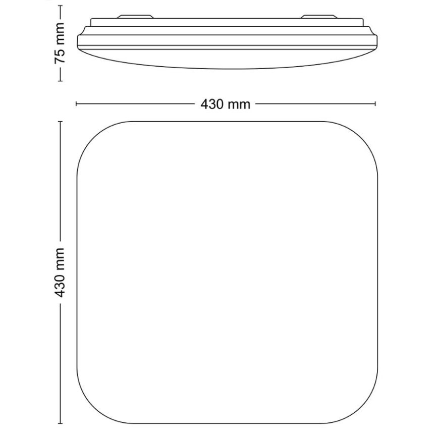Philips - LED Stropna svetilka LED/24W/230V 2700K