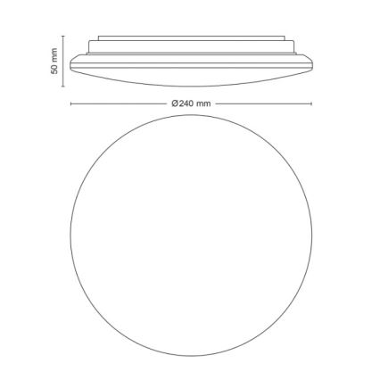 Philips - LED Stropna svetilka MOIRE LED/10W/230V 2700K premer 24 cm