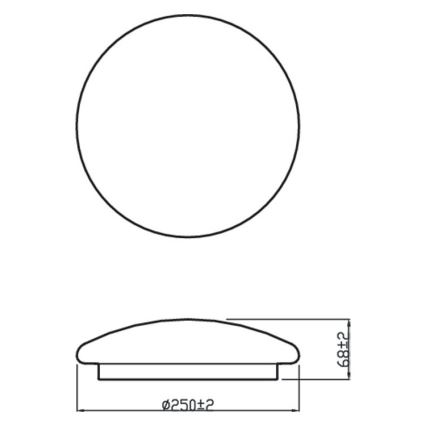 Philips – LED Stropna svetilka MOIRE LED/10W/230V