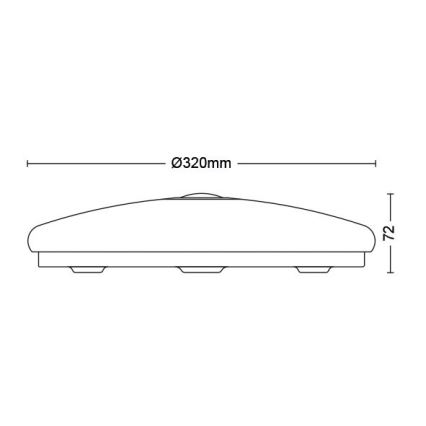 Philips - LED Stropna svetilka s senzorjem LED/16W/230V 4000K