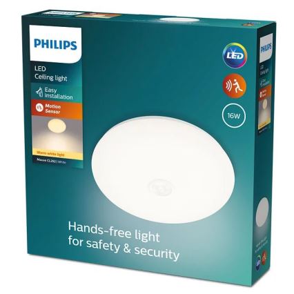 Philips - LED Stropna svetilka s senzorjem LED/16W/230V 2700K