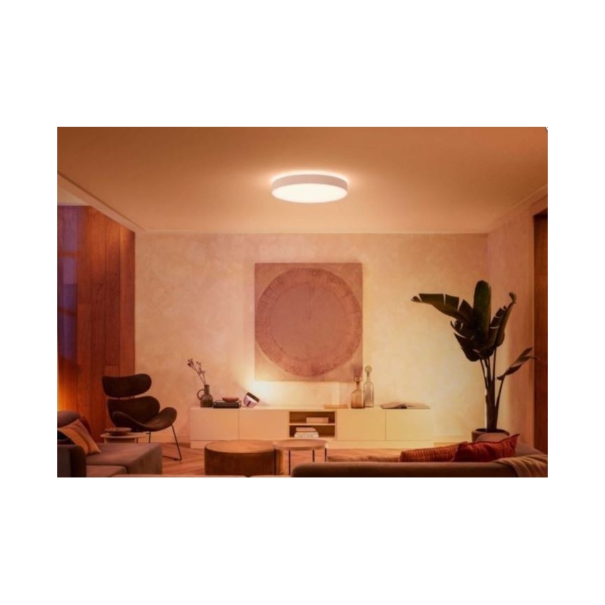 Philips - LED stropna svetilka Hue z možnostjo zatemnitve LED/48W/230V 2200-6500K pr. 551 mm bela + daljinski upravljalnik