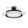 Philips-LED Stropna svetilka z ventilatorjem BLISS LED/35W/230V 5500/4000/2700K črna + Daljinski upravljalnik