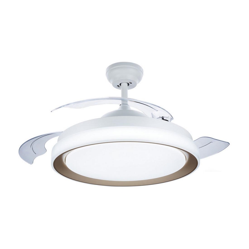 Philips-LED Stropna svetilka z ventilatorjem LED/35W/230V 5500/4000/2700K + Daljinski upravljalnik zlata