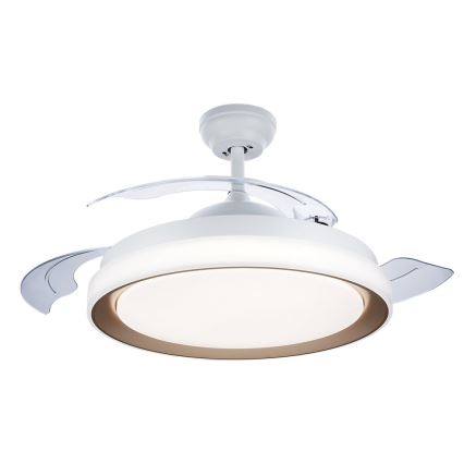 Philips-LED Stropna svetilka z ventilatorjem LED/35W/230V 5500/4000/2700K + Daljinski upravljalnik zlata