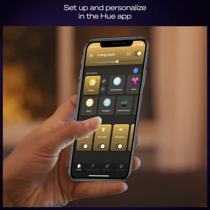 Philips - LED zatemnjivo stropno svetilo Hue AURELLE LED/19W/230V 2200-6500K 30x30 cm črna