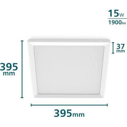 Philips - LED stropna svetilka z zatemnitvijo LED/15W/230V 2700K 39,5x39,5 cm