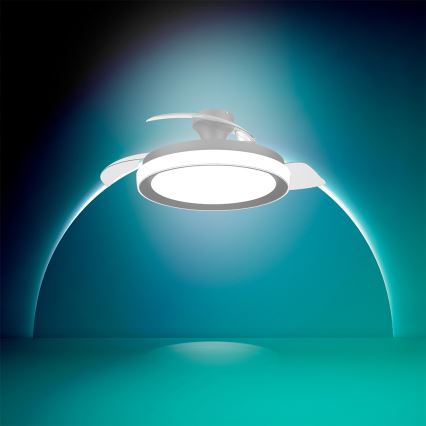 Philips - LED zatemnljivo stropno svetilo z ventilatorjem BLISS LED/35W/230V črna + daljinski upravljalnik