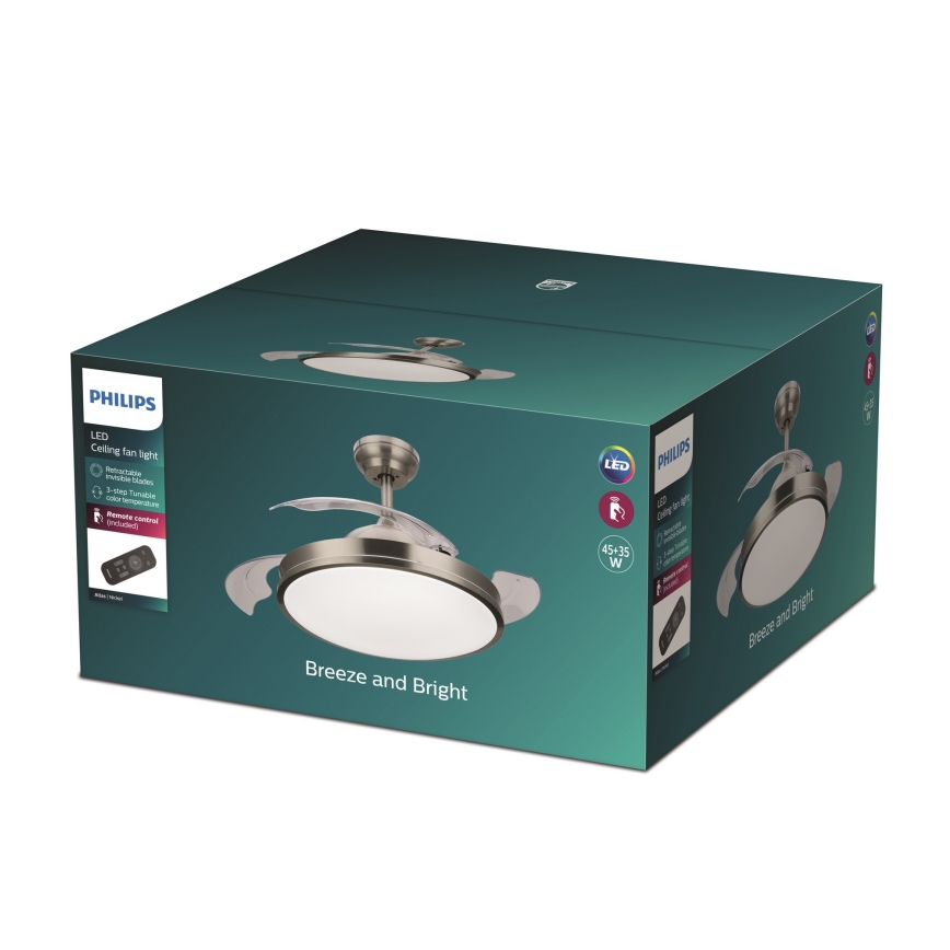 Philips - LED Stropni ventilator LED/35W/230V 5500/4000/3000K + Daljinski upravljalnik