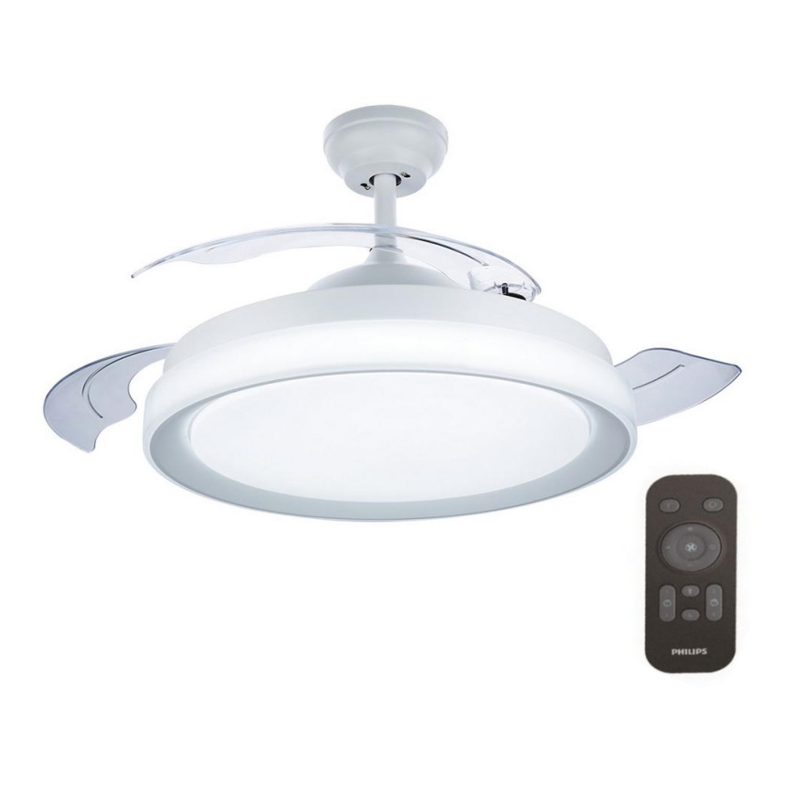 Philips - LED Stropni ventilator LED/35W/230V 5500/4000/2700K bela + Daljinski upravljalnik