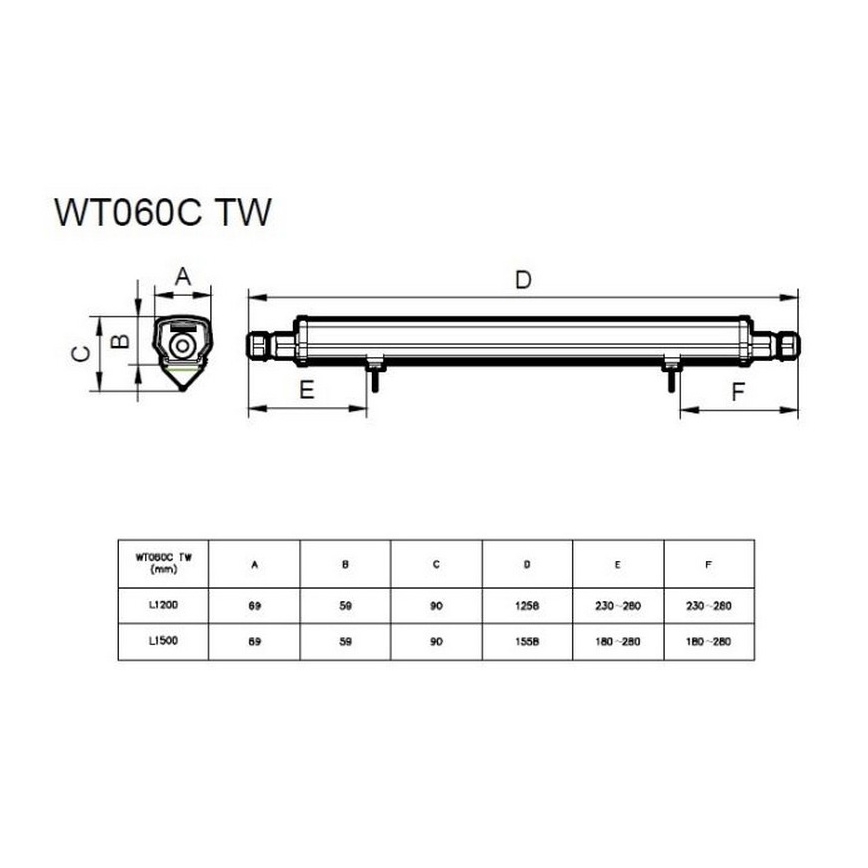 Philips - LED Tehnična fluorescenčna svetilka LED/30W/230V IP66
