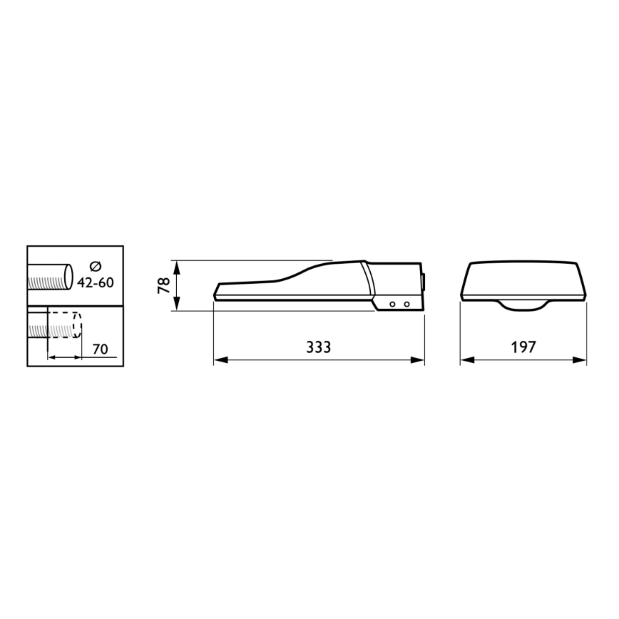 Philips - LED ulična svetilka CORELINE MALAGA LED/25W/230V 4000K IP65