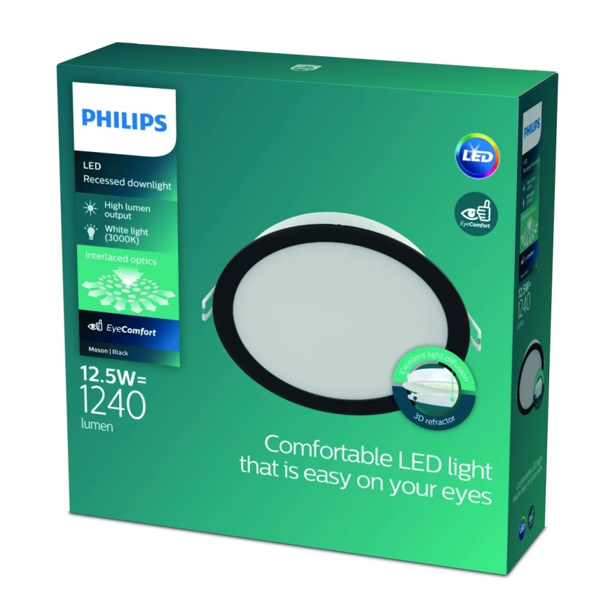 Philips - LED vgradna stropna svetilka MESON LED/12,5W/230V 3000K