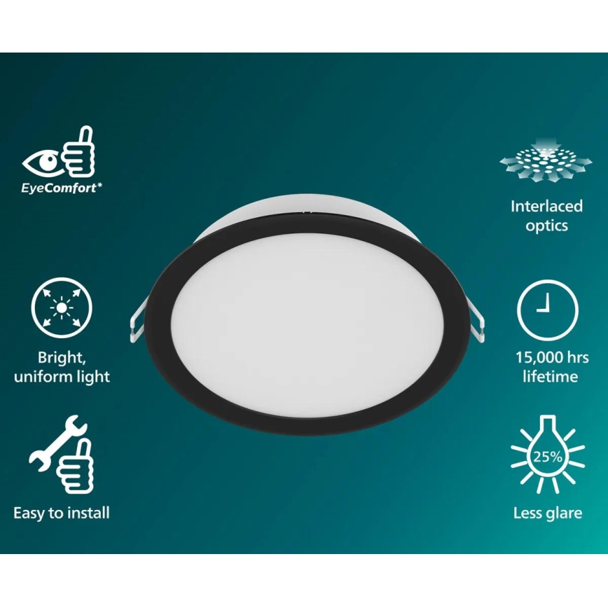 Philips - LED vgradna stropna svetilka MESON LED/5,5W/230V 3000K