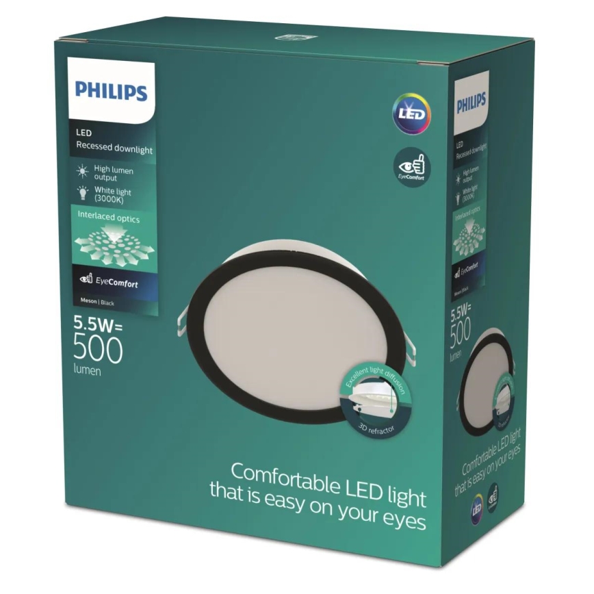 Philips - LED vgradna stropna svetilka MESON LED/5,5W/230V 3000K