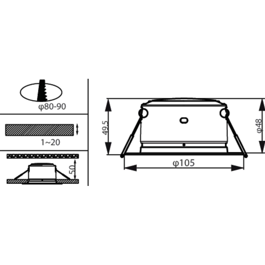 Philips - LED Vgradna svetilka LED/2,2W/230V 3000K