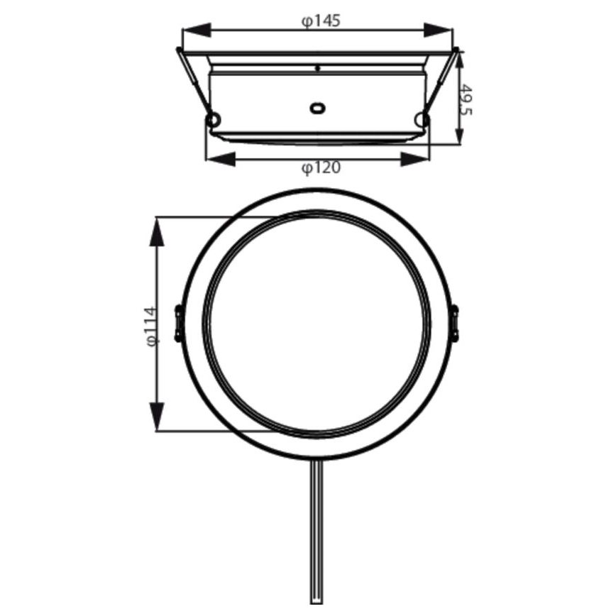 Philips - LED Vgradna svetilka LED/4,8W/230V 3000K