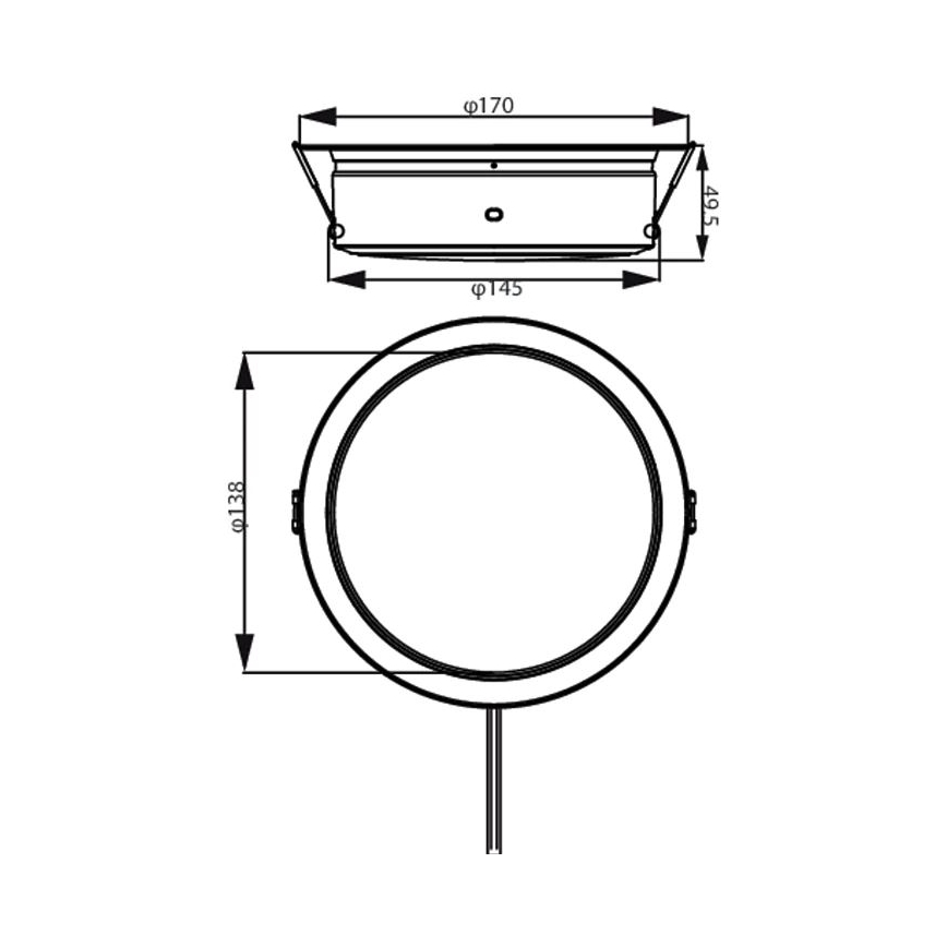 Philips - LED Vgradna svetilka LED/6,5W/230V 3000K