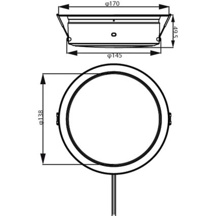 Philips - LED Vgradna svetilka LED/6,5W/230V 4000K