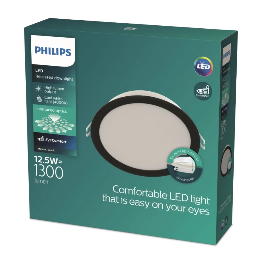 Philips - LED vgradna svetilka MESON LED/12,5W/230V 4000K