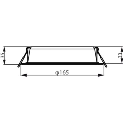 Philips - LED Vgradna svetilka MESON LED/16,5W/230V 3000K