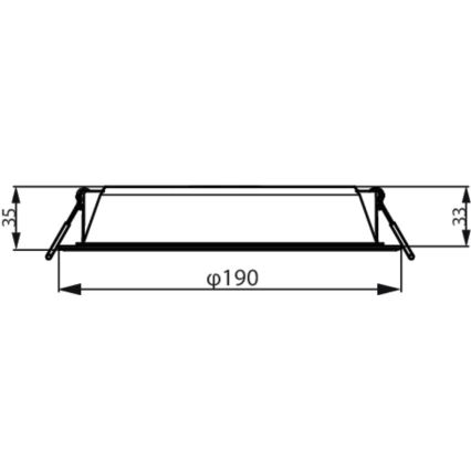 Philips - LED Vgradna svetilka MESON LED/20W/230V 4000K