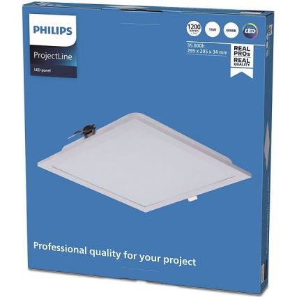 Philips - LED Vgradna svetilka PROJECTLINE LED/15W/230V 29,5x29,5 cm