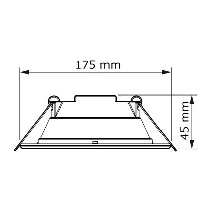 Philips - LED Vgradna svetilka SLIM LED/11W/230V 3000K