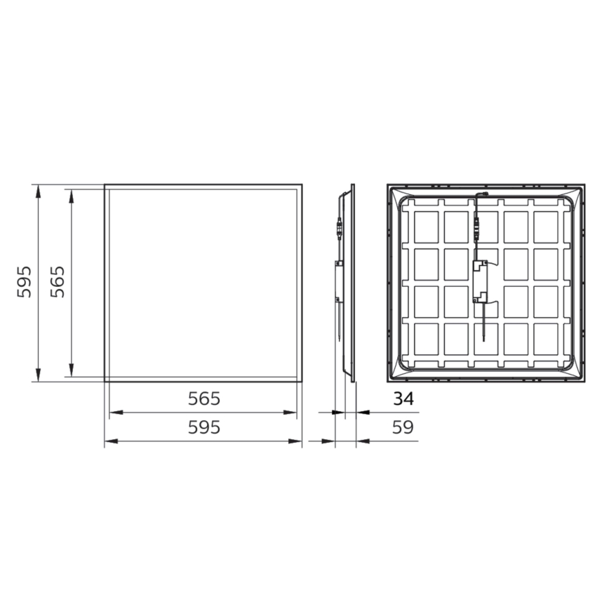 Philips - LED Vgradni panel LED/34W/230V 4000K UGR&lt;22 IP40