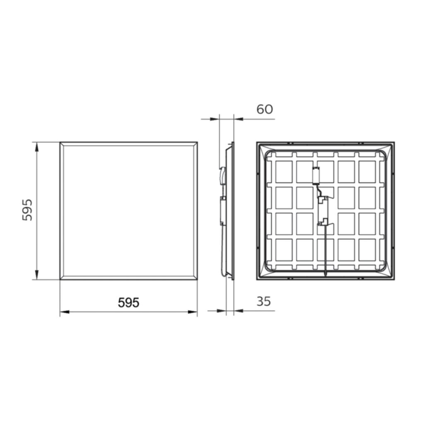 Philips - LED Vgradni panel LEDINAIRE LED/34W/230V 60x60 cm 4000K
