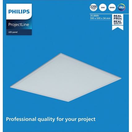 Philips - LED vgradni panel PROJECTLINE LED/36W/230V 59,5x59,5 cm