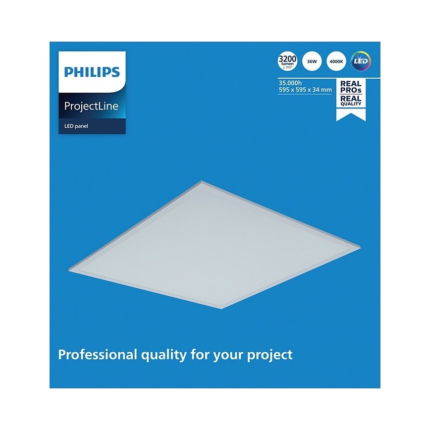 Philips - LED vgradni panel PROJECTLINE LED/36W/230V 59,5x59,5 cm