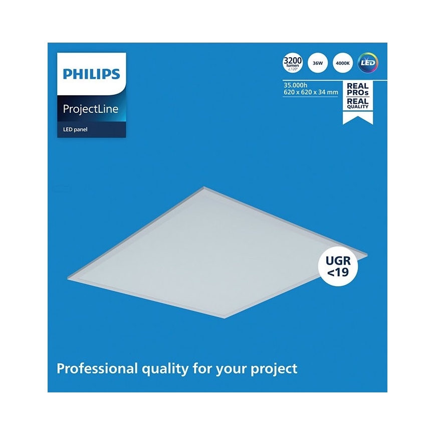 Philips - LED vgradni panel PROJECTLINE LED/36W/230V 62x62 cm