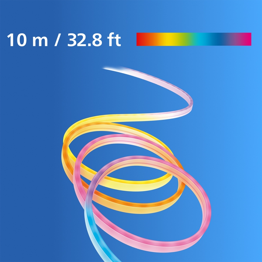 Philips - LED RGBIC zatemljiv trak SMART NEON FLEX 10m LED/45W/230V 2700-6500K Wi-Fi