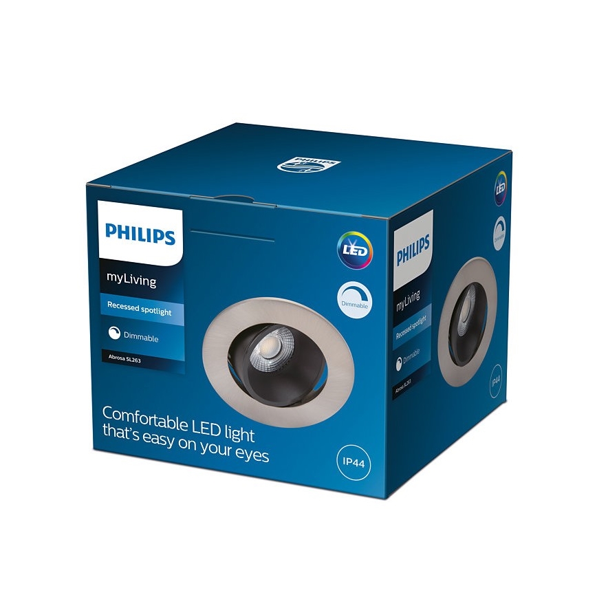 Philips - LED Zatemnitvena kopalniška svetilka ABROSA 1xLED/9W/230V IP44