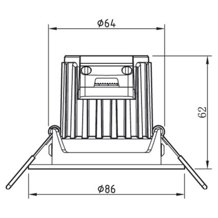 Philips - LED Zatemnitvena kopalniška svetilka ABROSA 1xLED/9W/230V IP44