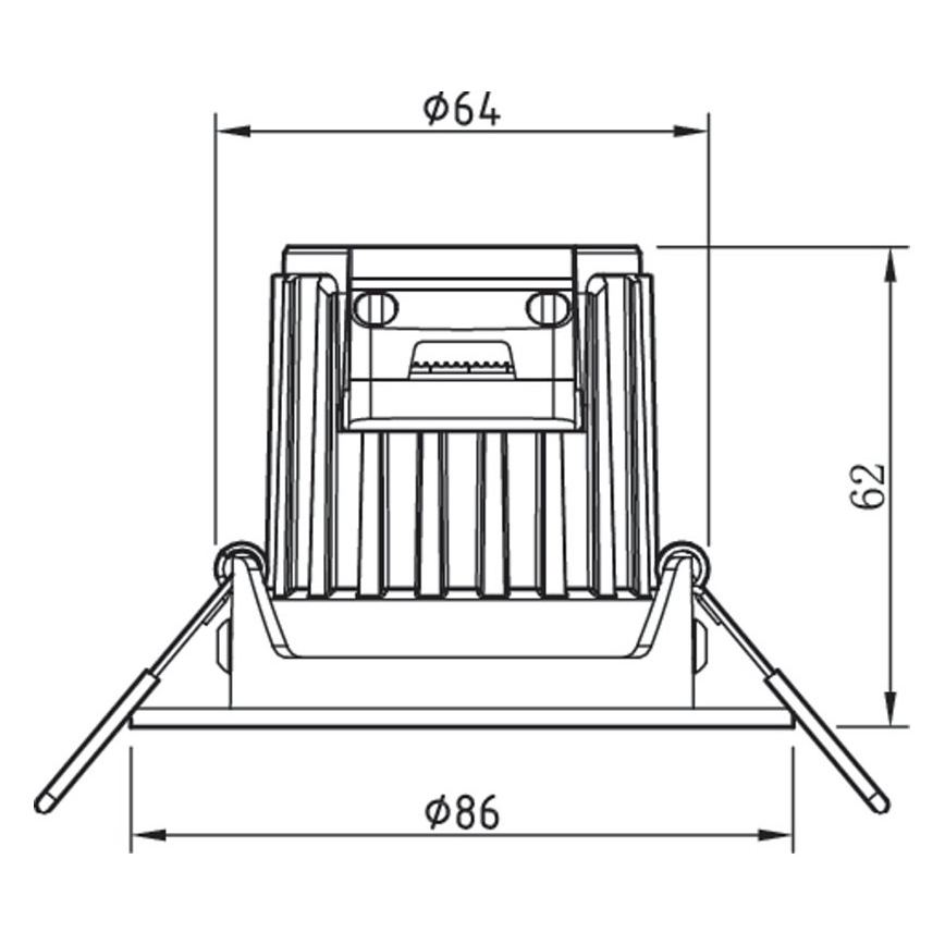 Philips - LED Zatemnitvena kopalniška svetilka ABROSA 1xLED/9W/230V IP44