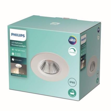 Philips - LED Zatemnitvena kopalniška svetilka LED/5,5W/230V 2700K IP65