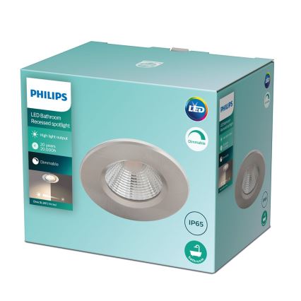 Philips - LED Zatemnitvena kopalniška svetilka LED/5,5W/230V 2700K IP65