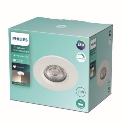 Philips - LED Zatemnitvena kopalniška svetilka LED/5W/230V 2700K IP65