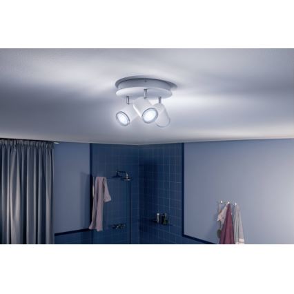 Philips - LED Zatemnitvena kopalniška svetilka Hue ADORE 3xGU10/5W/230V IP44 + Daljinski upravljalnik