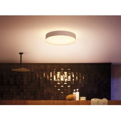 Philips - LED Zatemnitvena kopalniška svetilka Hue DEVERE LED/19,2W/230V IP44 pr. 381 mm 2200-6500K + Daljinski upravljalnik