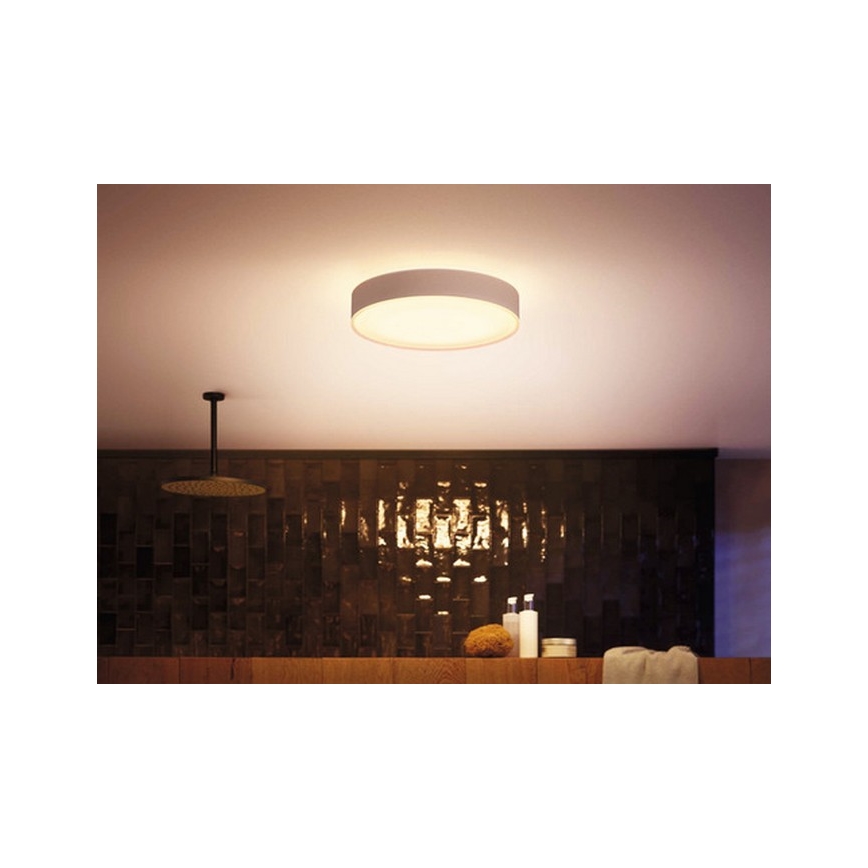 Philips - LED Zatemnitvena kopalniška svetilka Hue DEVERE LED/33,5W/230V IP44 pr. 425 mm 2200-6500K + Daljinski upravljalnik