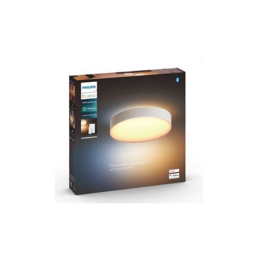 Philips - LED Zatemnitvena kopalniška svetilka Hue DEVERE LED/33,5W/230V IP44 pr. 425 mm 2200-6500K + Daljinski upravljalnik