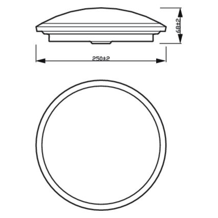 Philips - LED Zatemnitvena kopalniška stropna svetilka SCENE SWITCH LED/12W/230V IP44