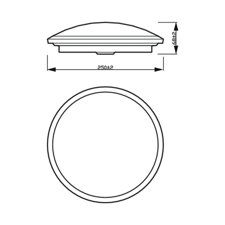 Philips - LED Zatemnitvena kopalniška stropna svetilka SCENE SWITCH LED/12W/230V IP44