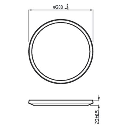 Philips - LED Zatemnitvena kopalniška stropna svetilka SCENE SWITCH LED/18W/230V IP44 2700K