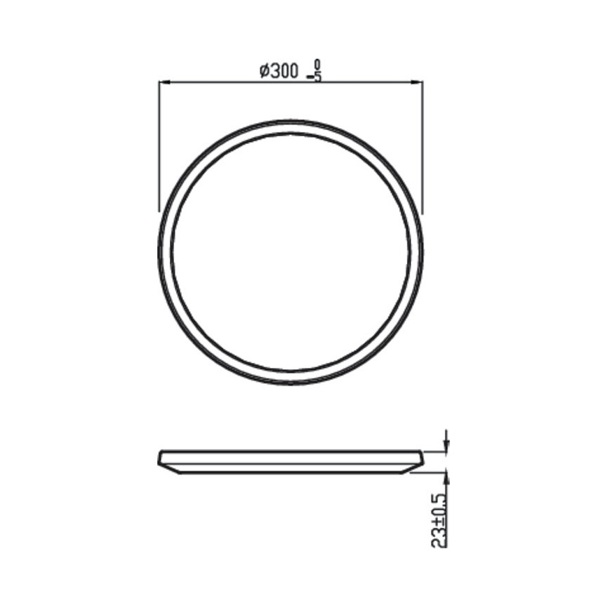 Philips - LED Zatemnitvena kopalniška stropna svetilka SCENE SWITCH LED/18W/230V IP44 2700K